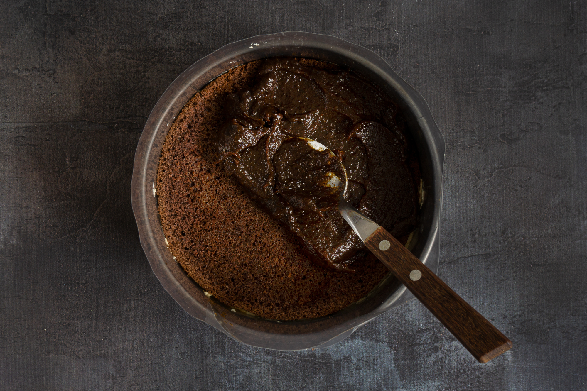 Chocolate Peanut Butter Cake with Dried Prune Jam Cakesperiments