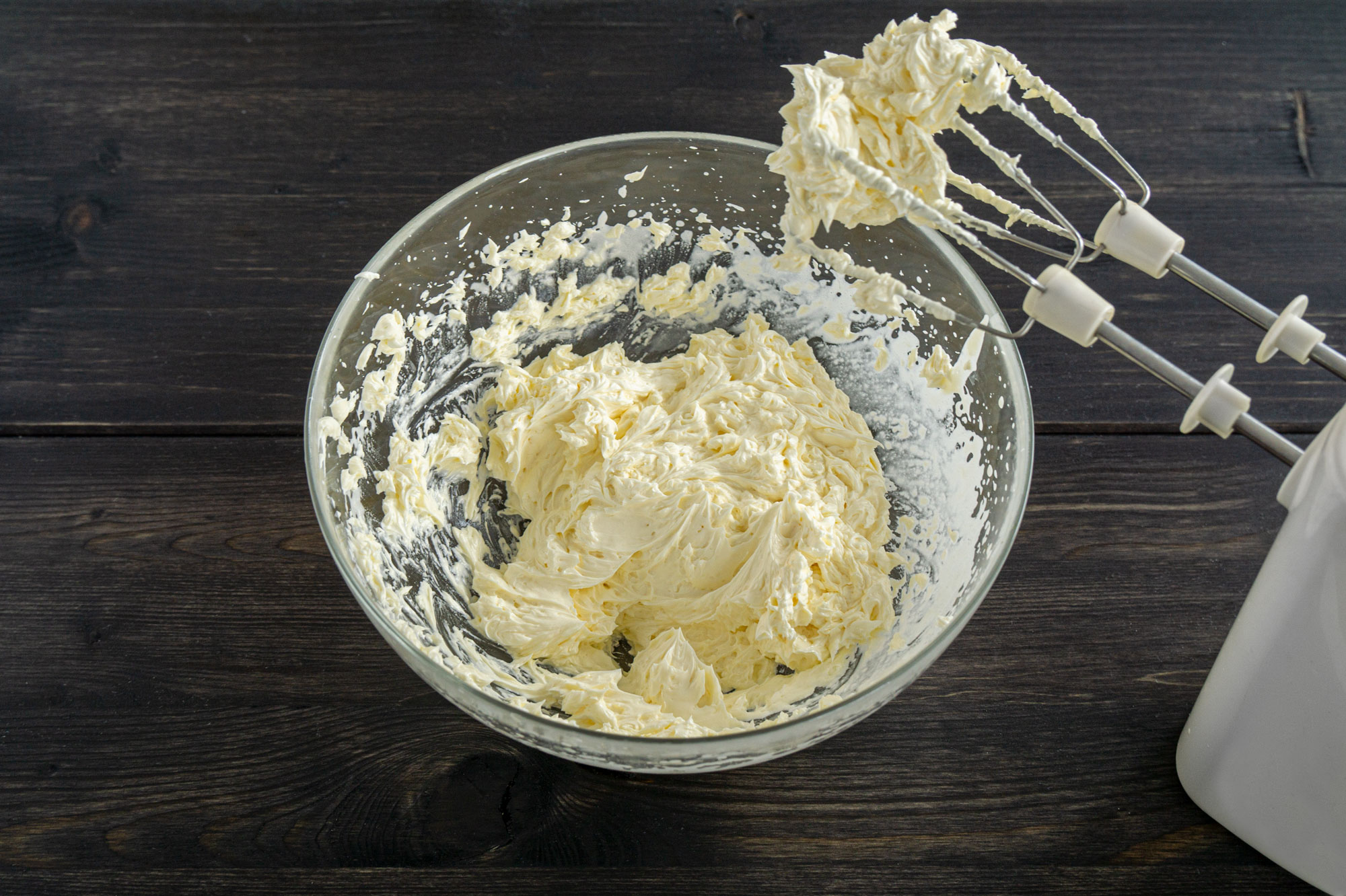 French buttercream after adding butter