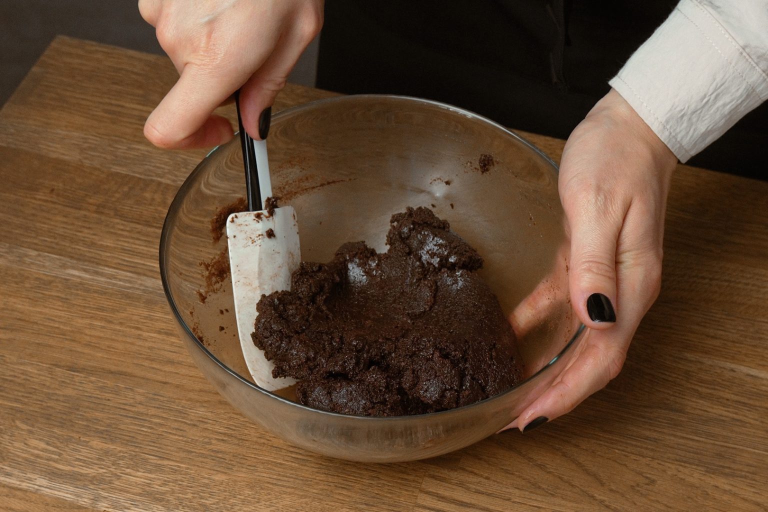 Freshly prepared Halloween monster truffle mixture