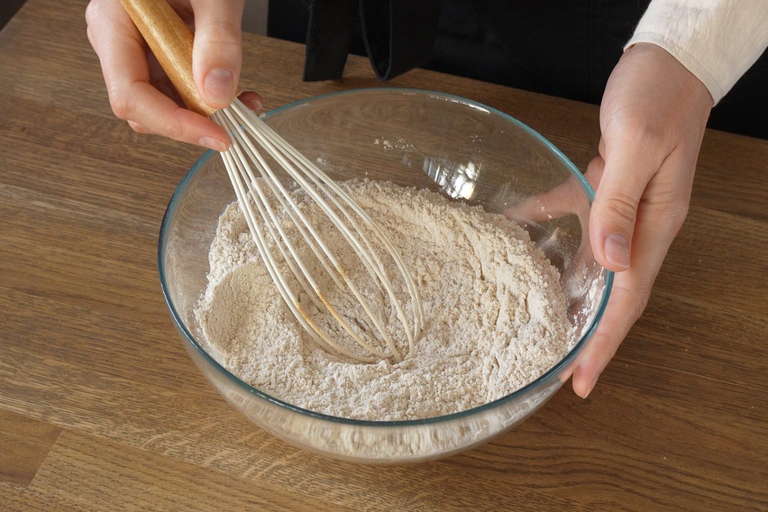 Flour mixed with spices