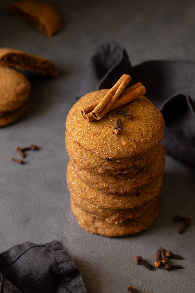 Stacked brown butter pumpkin cookies