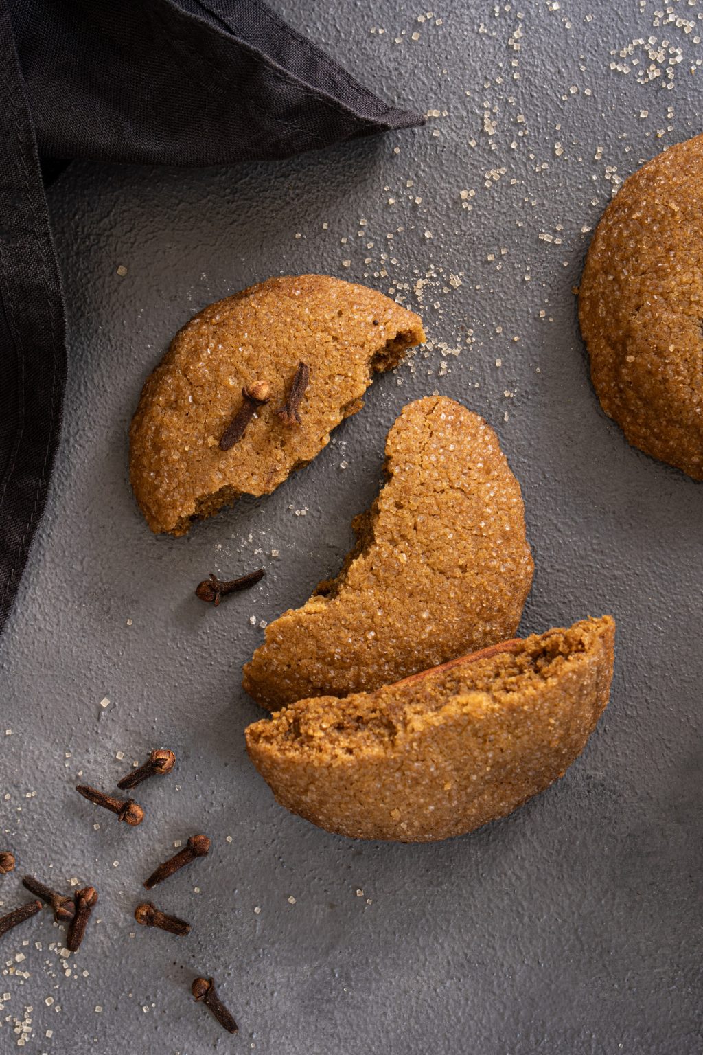 Top view of brown butter pumpkin cookies