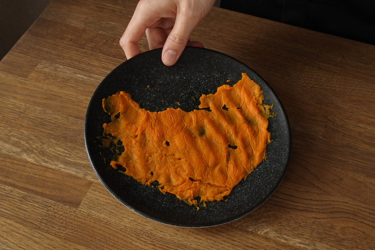 Blotted pumpkin puree