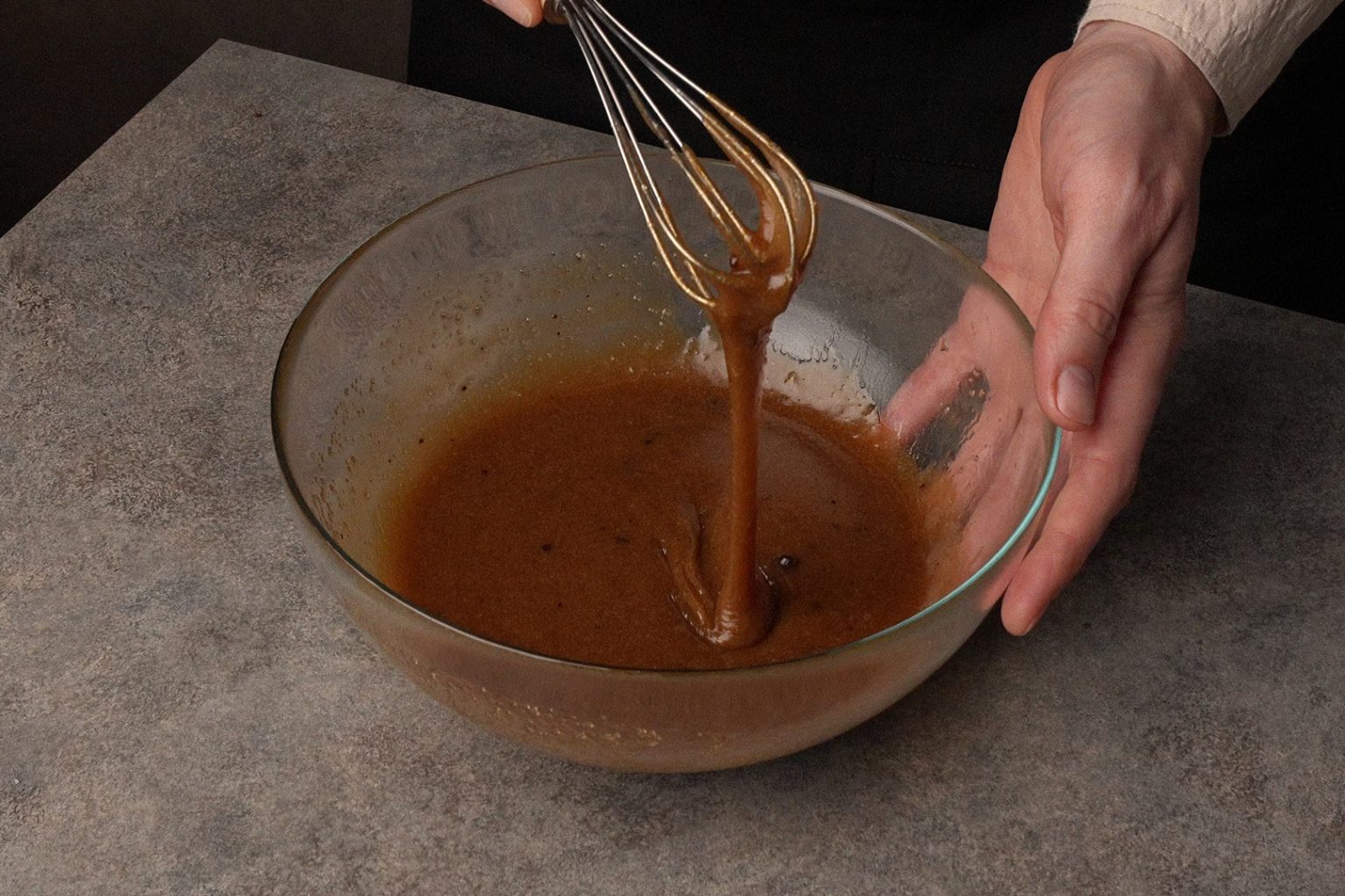 Egg mixed into the cookie dough